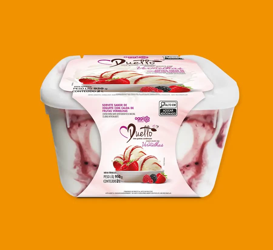 2 LITROS DUETTO IOGURTE COM FRUTAS VERMELHAS